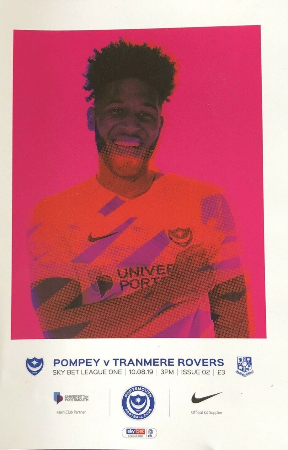 Match Programme for 10/08/2019