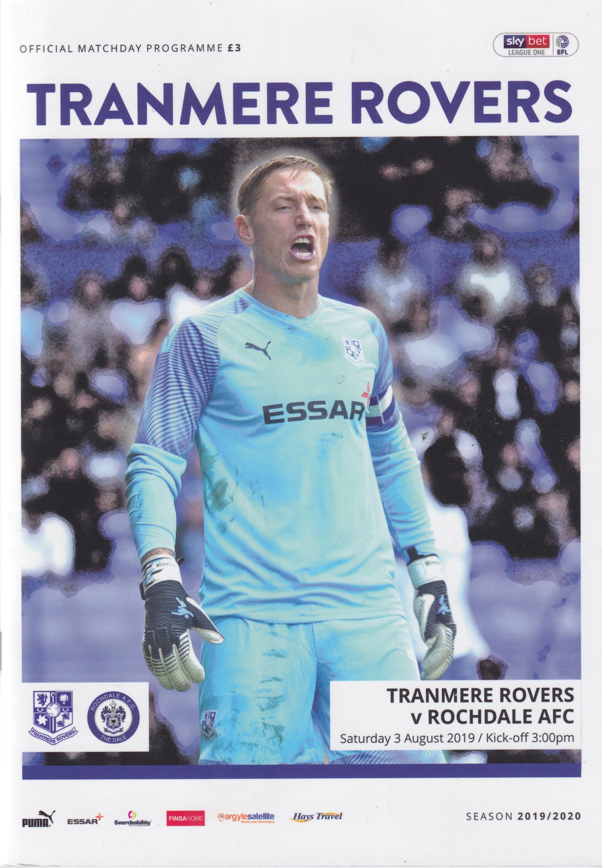 Match Programme for 07/09/2019