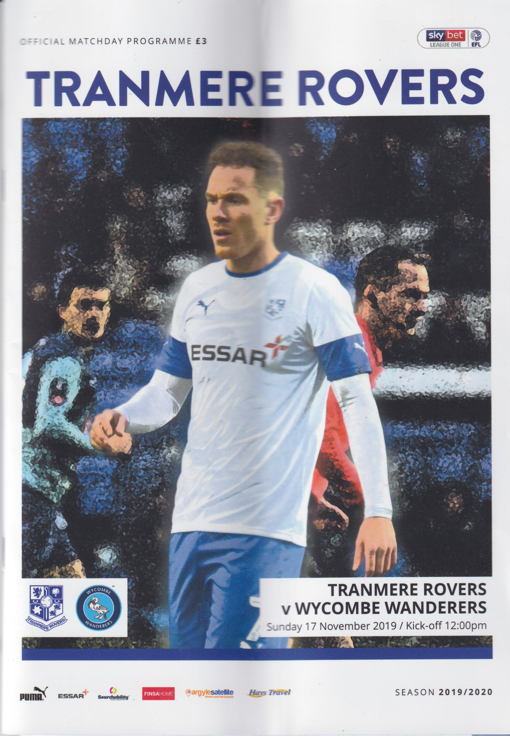 Match Programme for 09/11/2019