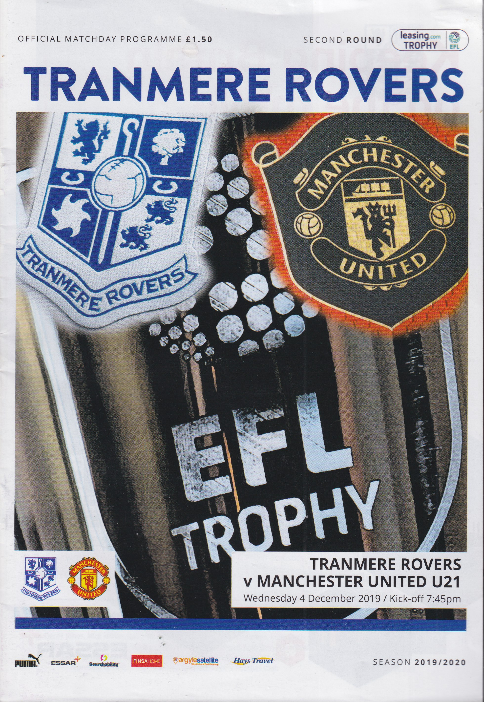 Match Programme for 04/12/2019