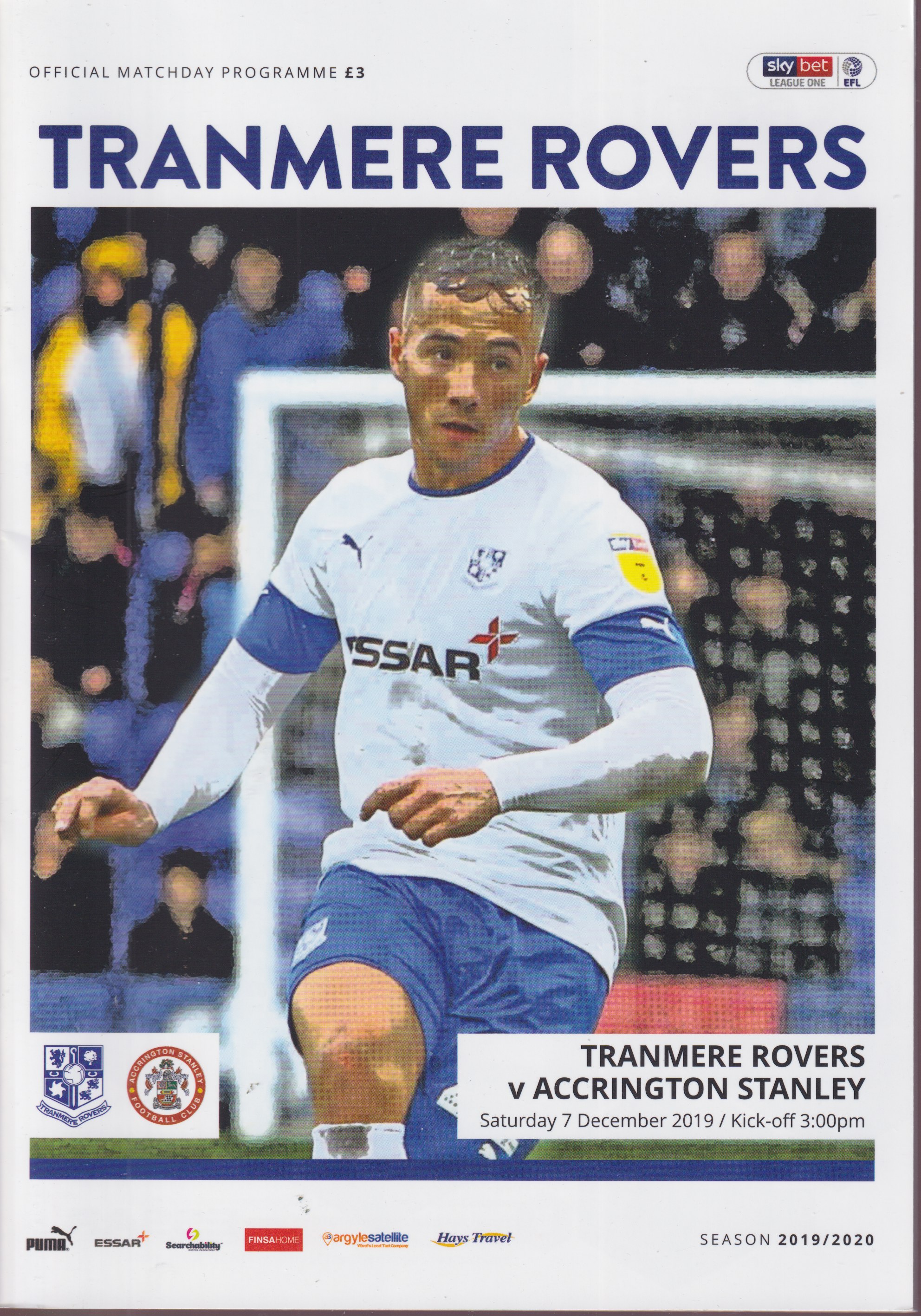 Match Programme for 07/12/2019