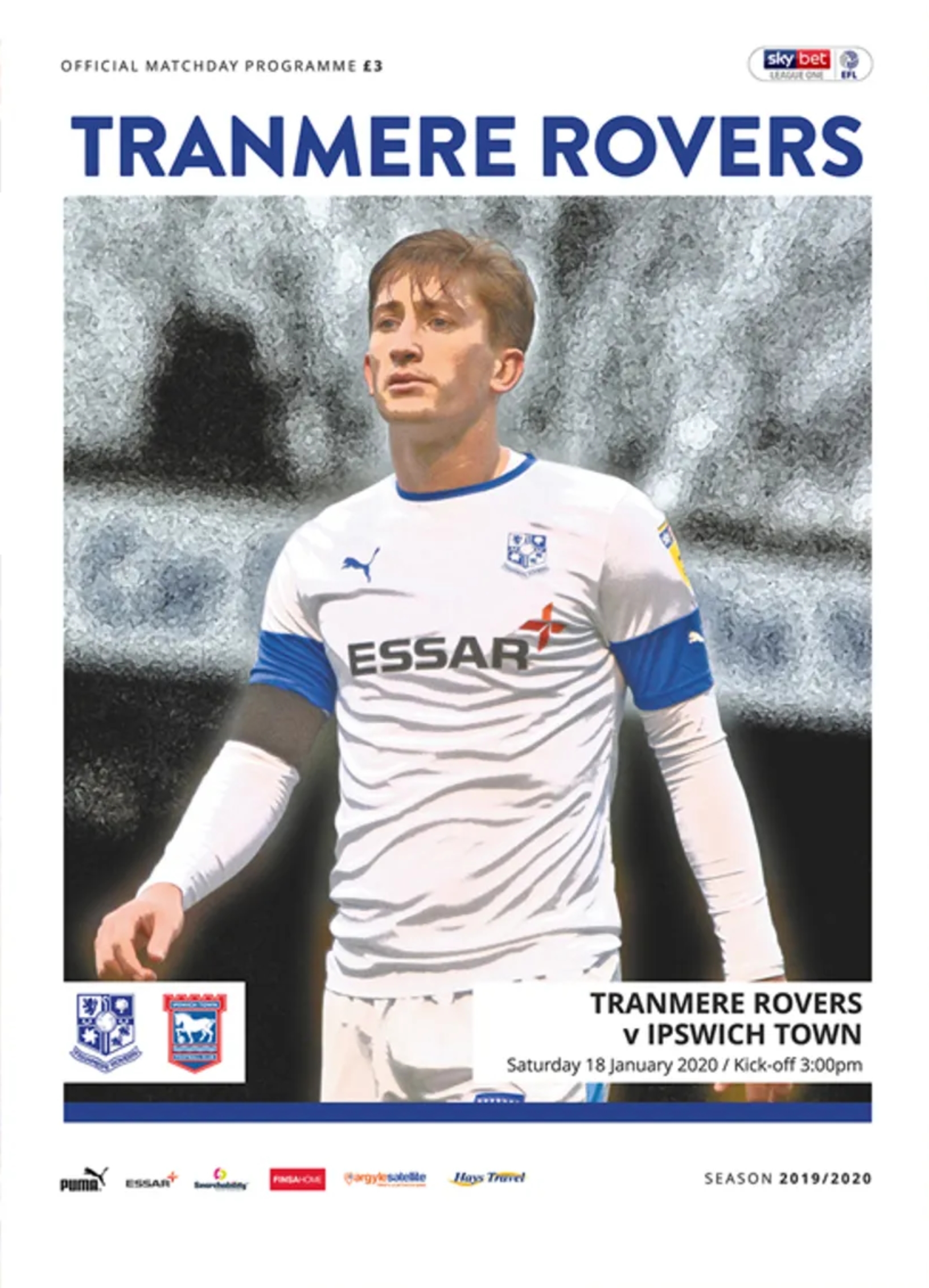Match Programme for 18/01/2020
