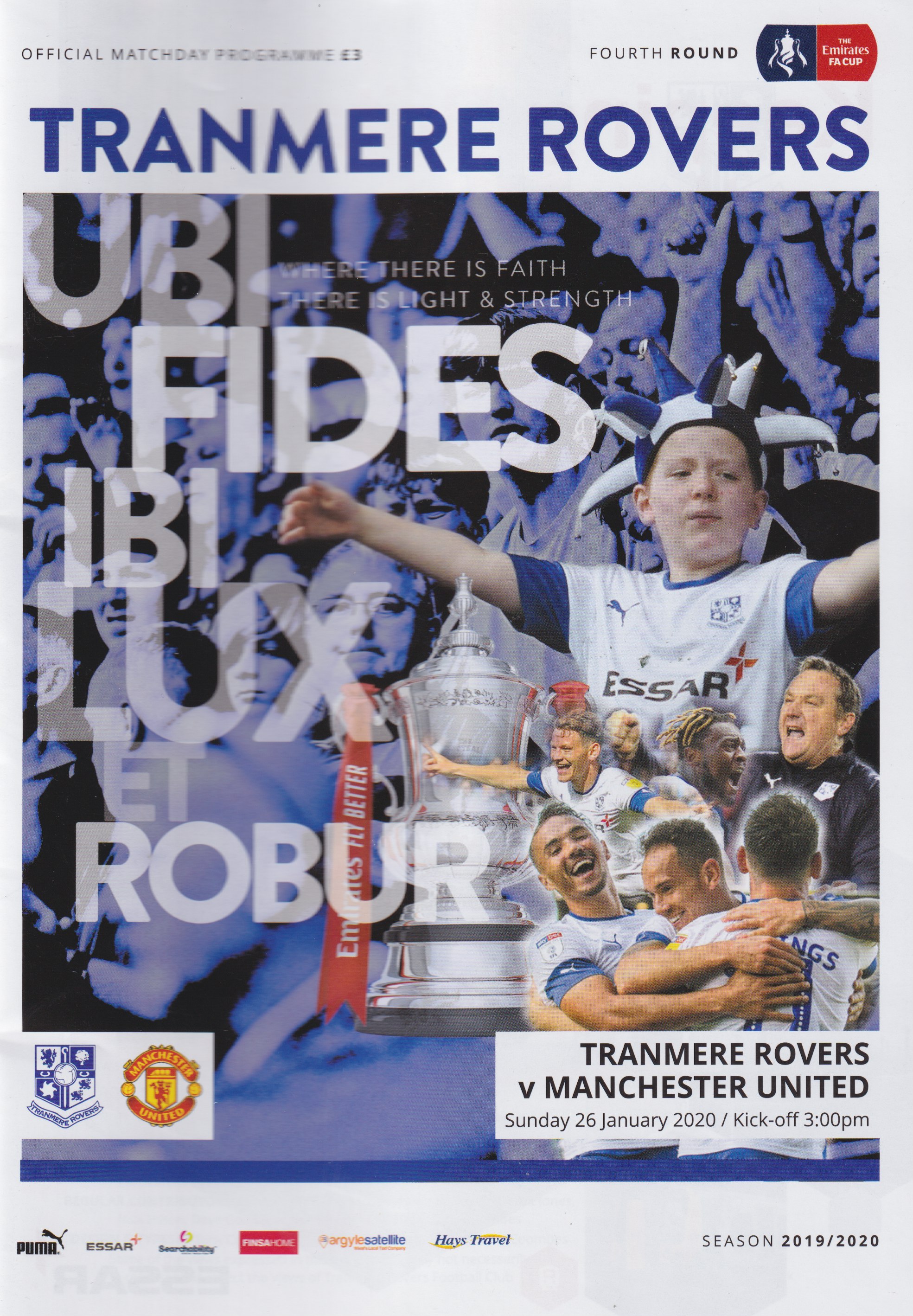 Match Programme for 26/01/2020
