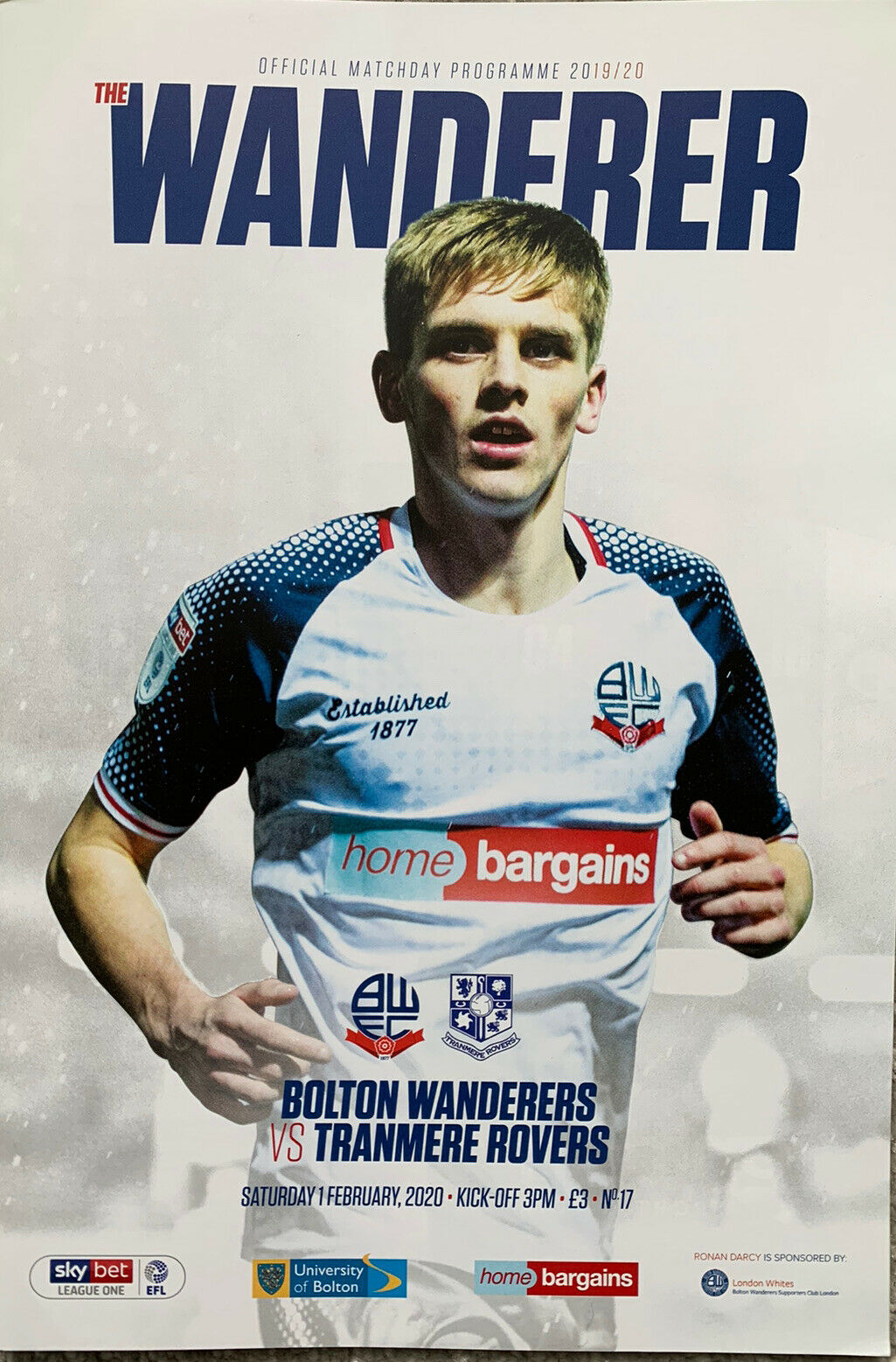 Match Programme for 01/02/2020