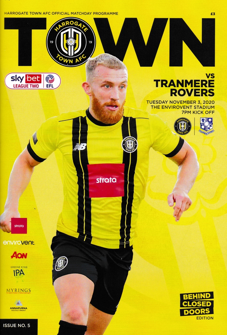 Match Programme for 03/11/2020