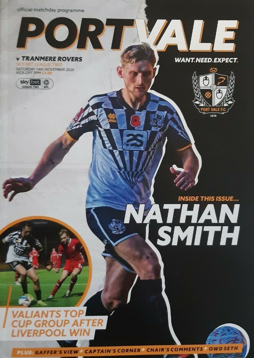 Match Programme for 14/11/2020