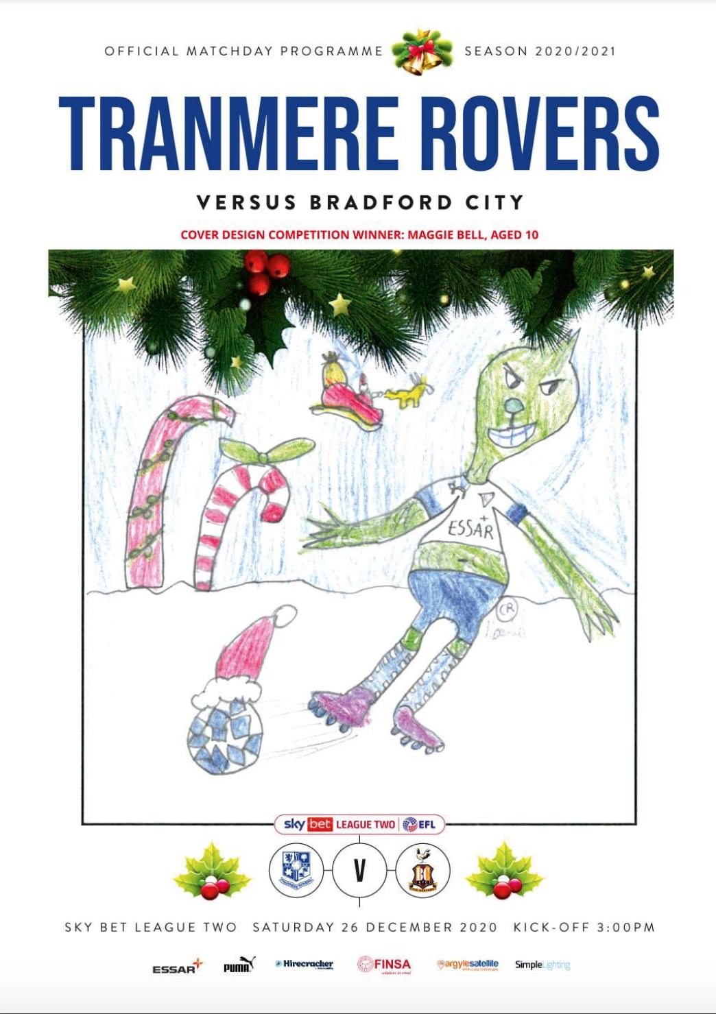 Match Programme for 26/12/2020