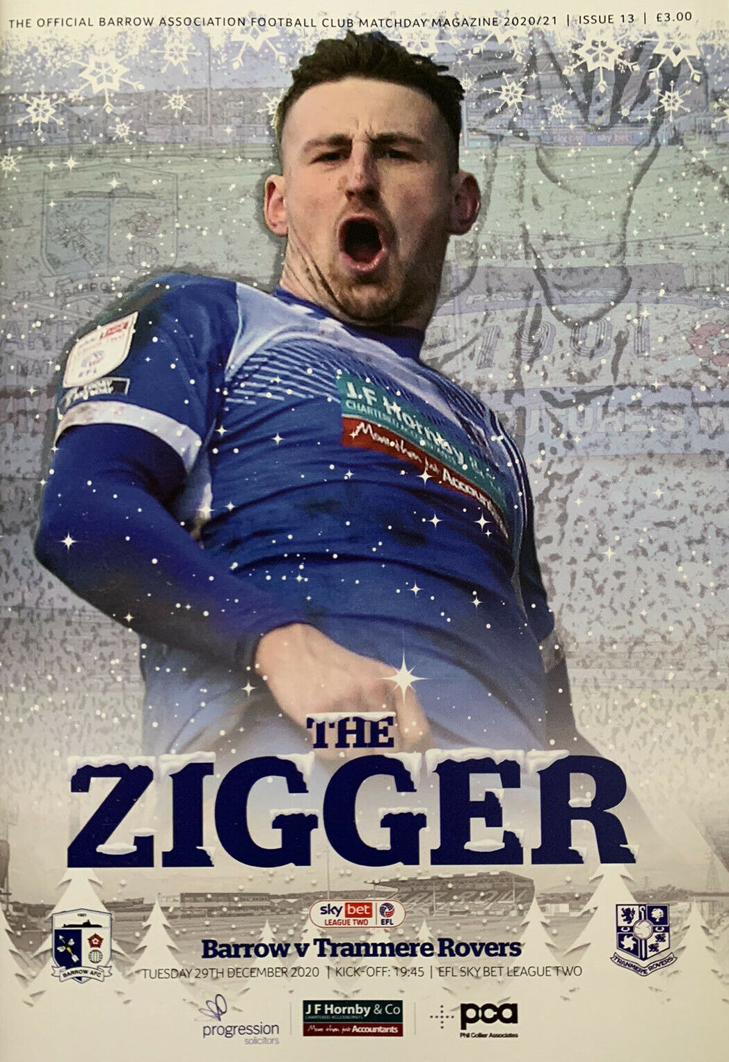 Match Programme for 29/12/2020