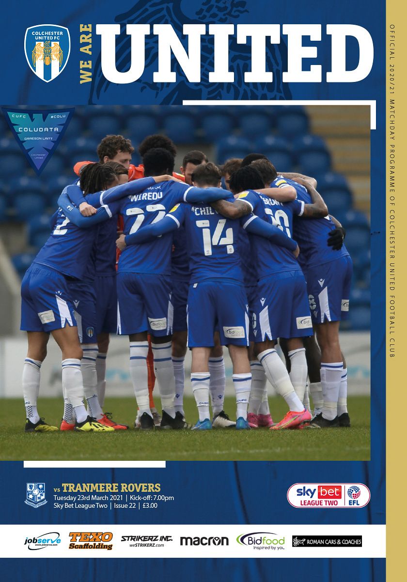 Match Programme for 23/03/2021