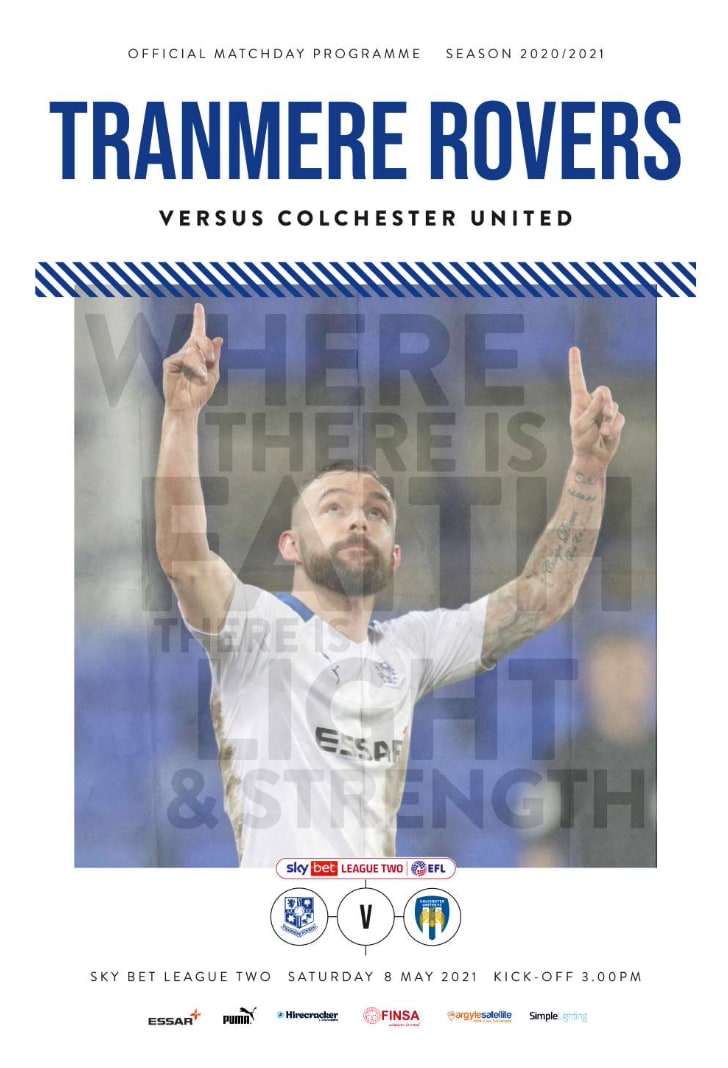 Match Programme for 08/05/2021