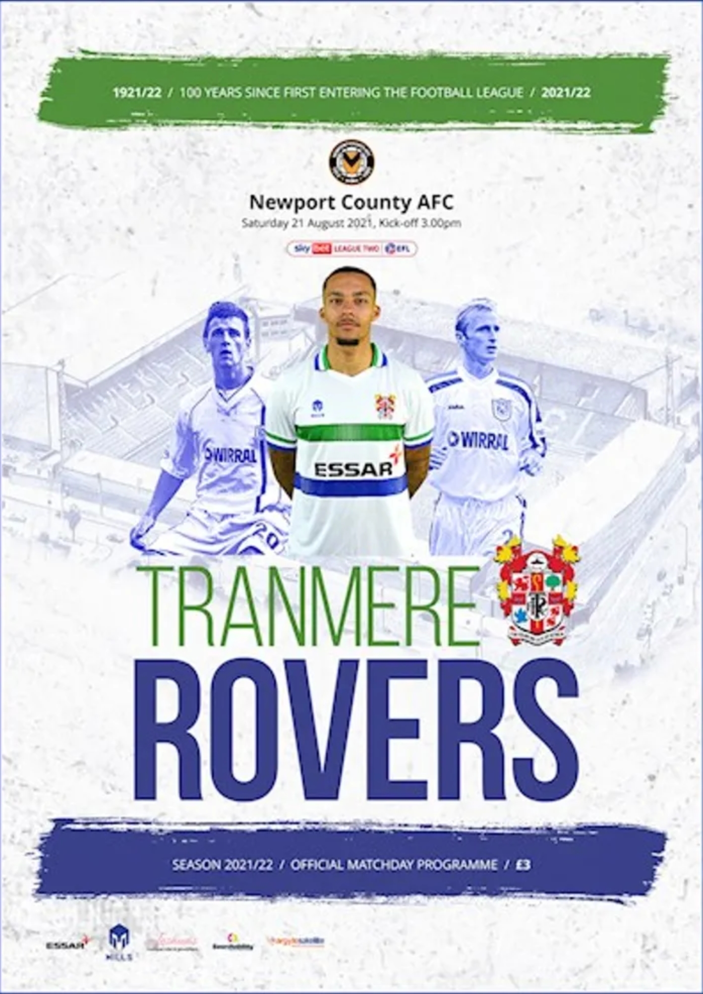 Match Programme for 21/08/2021
