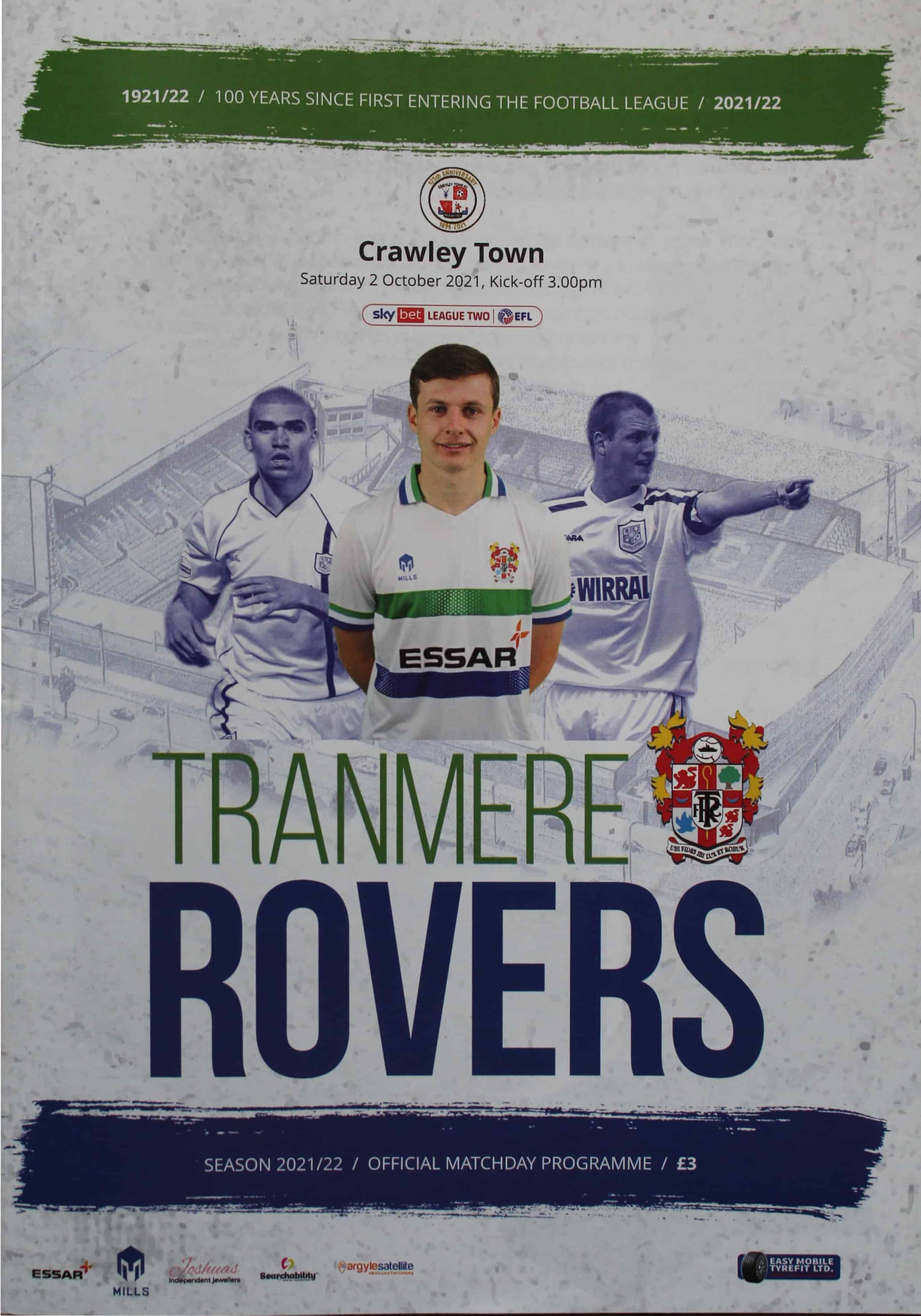 Match Programme for 02/10/2021