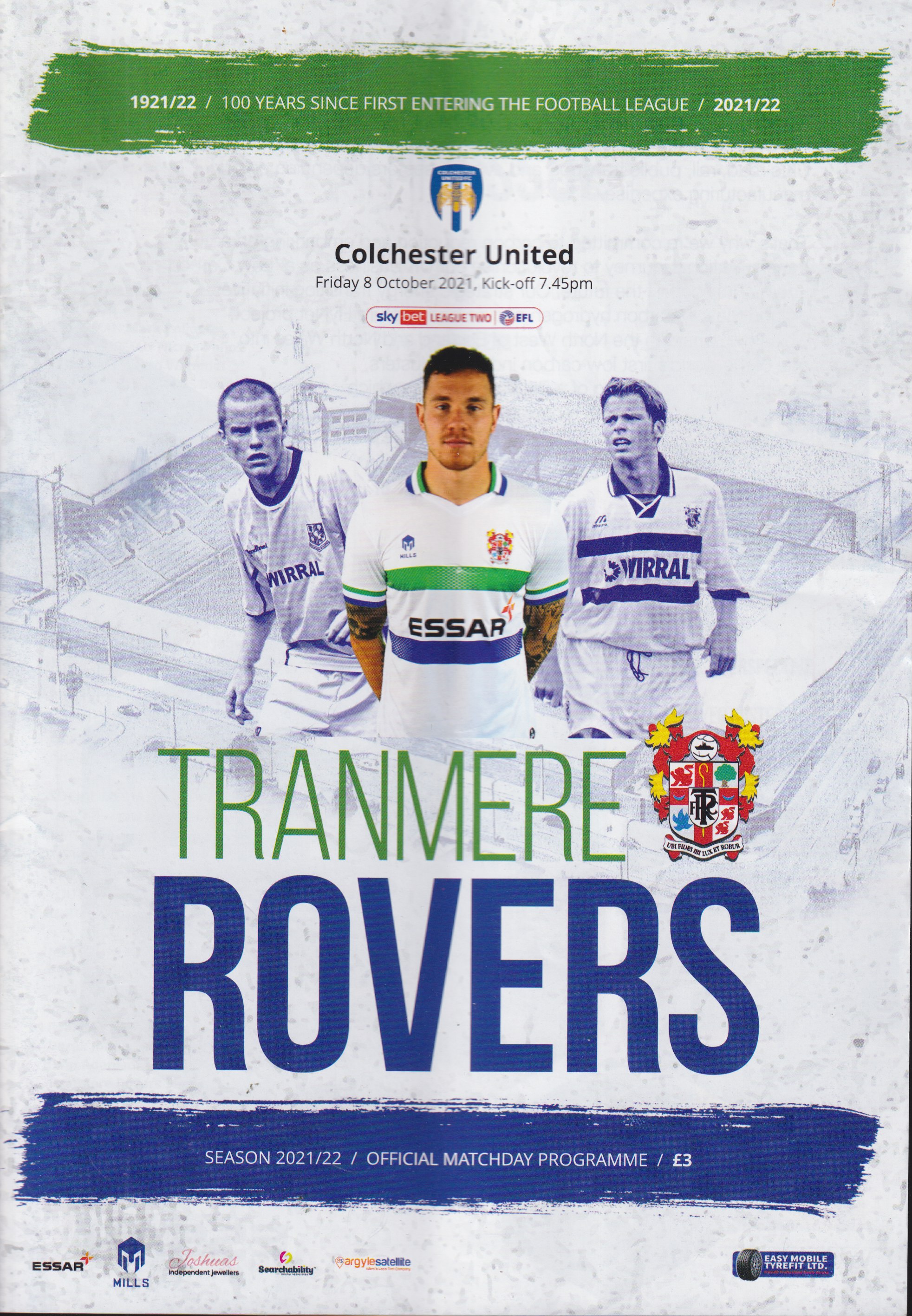 Match Programme for 08/10/2021