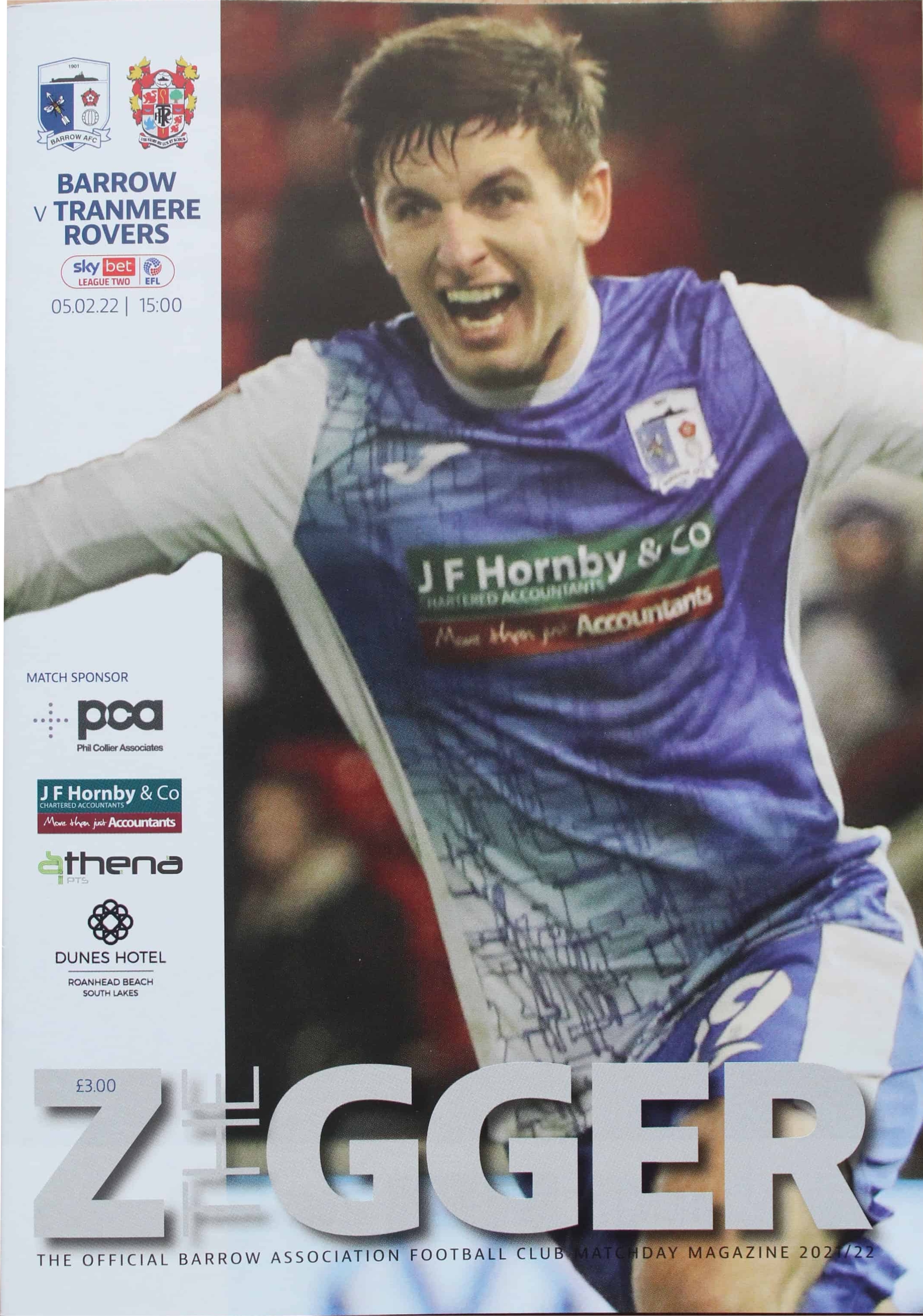 Match Programme for 05/02/2022