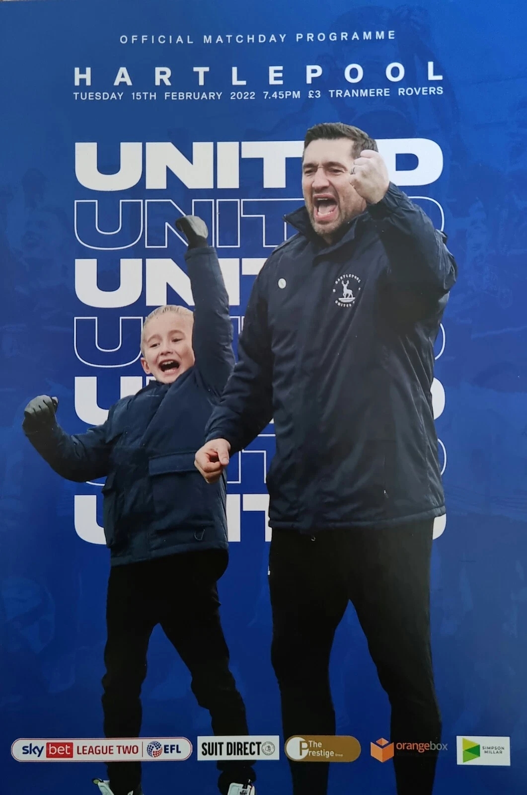 Match Programme for 15/02/2022