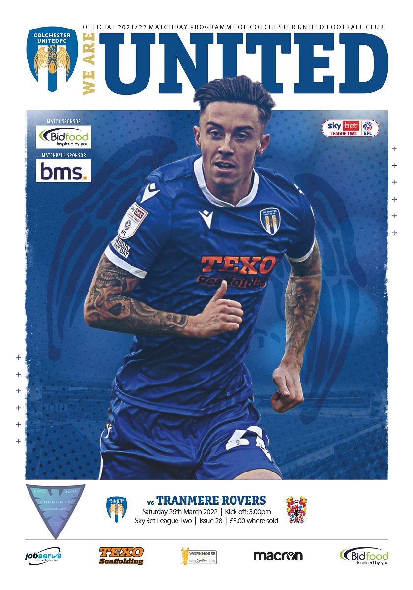 Match Programme for 26/03/2022