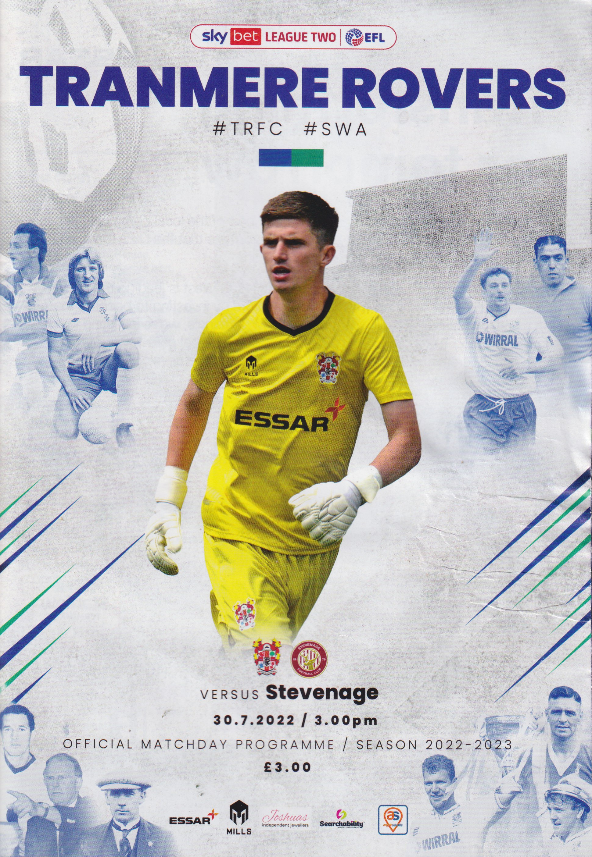 Match Programme for 30/07/2022