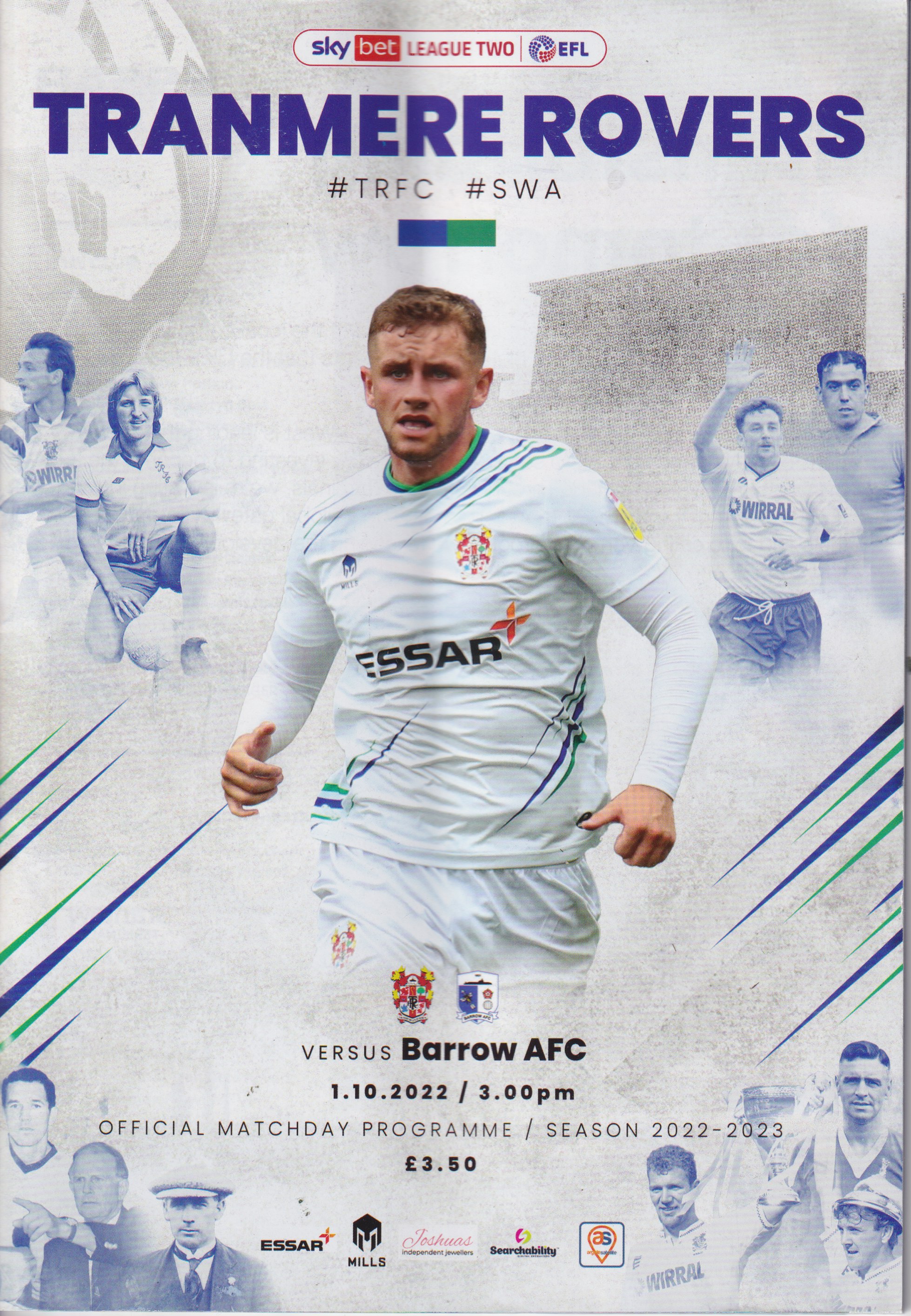 Match Programme for 01/10/2022