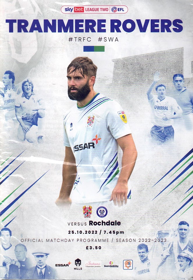 Match Programme for 25/10/2022