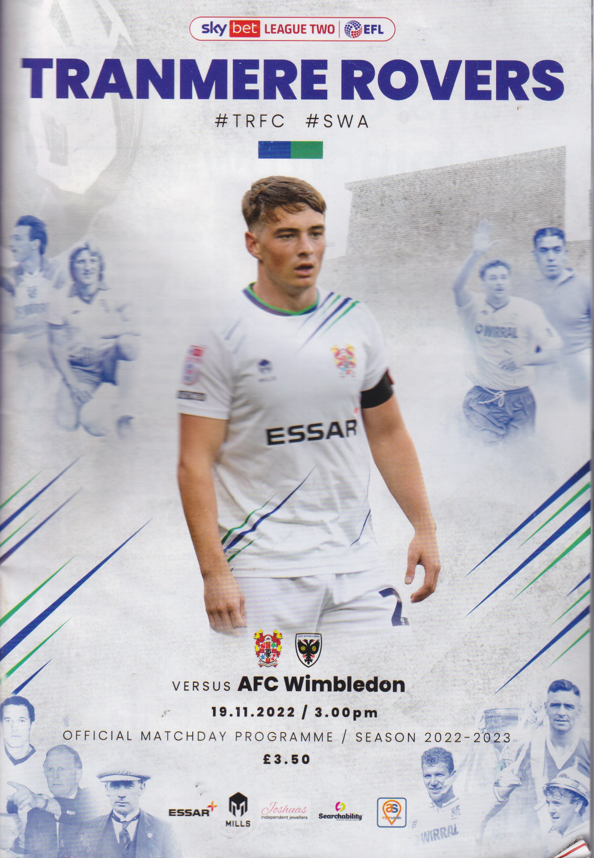 Match Programme for 19/11/2022