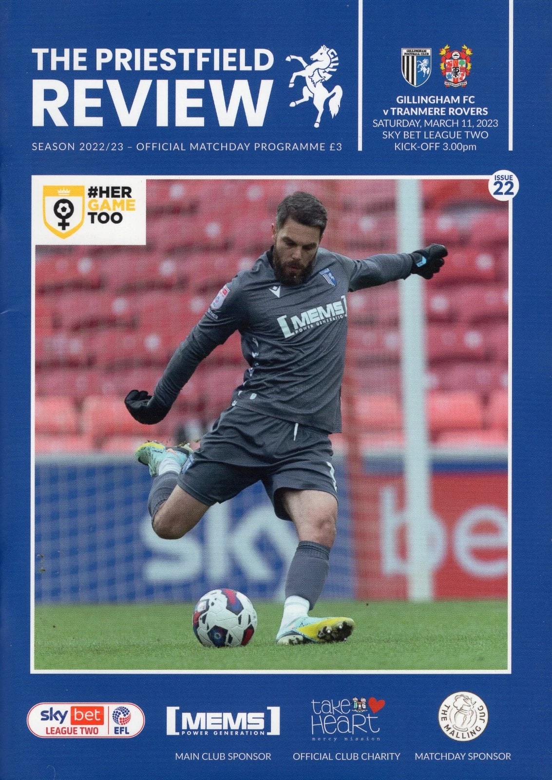 Match Programme for 11/03/2023