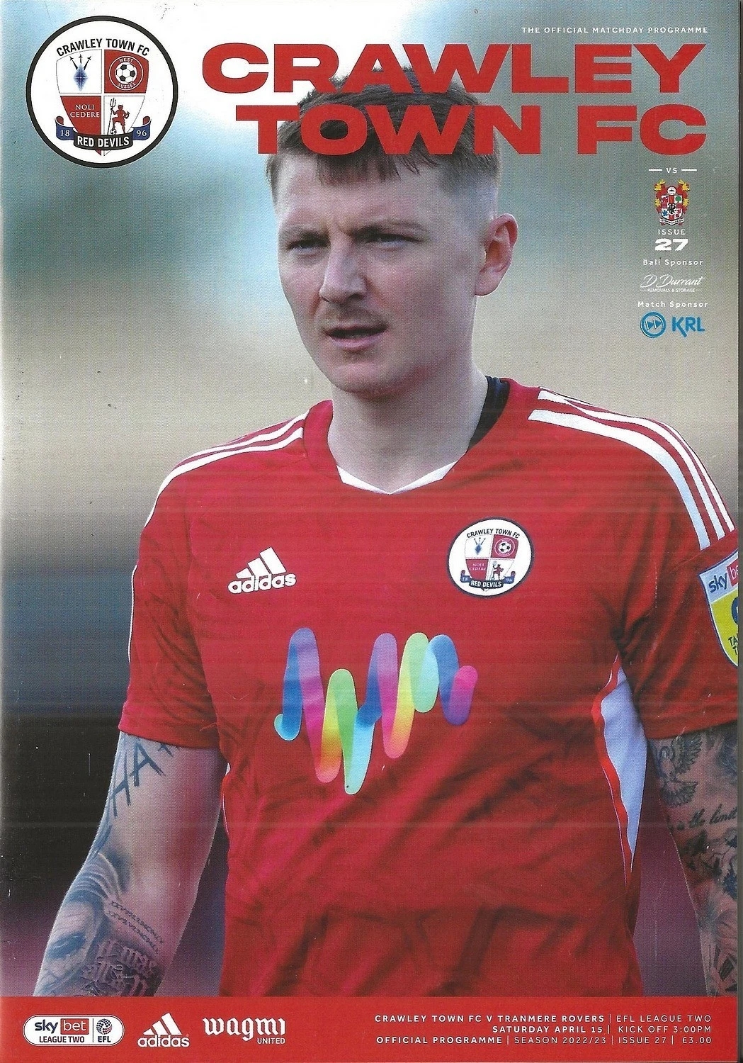 Match Programme for 15/04/2023