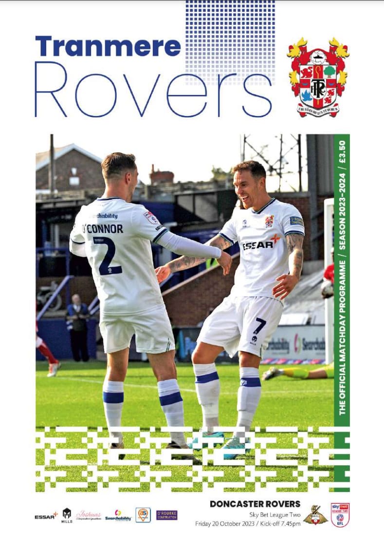 Match Programme for 20/10/2023