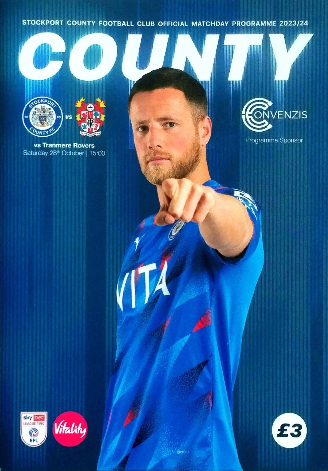 Match Programme for 28/10/2023