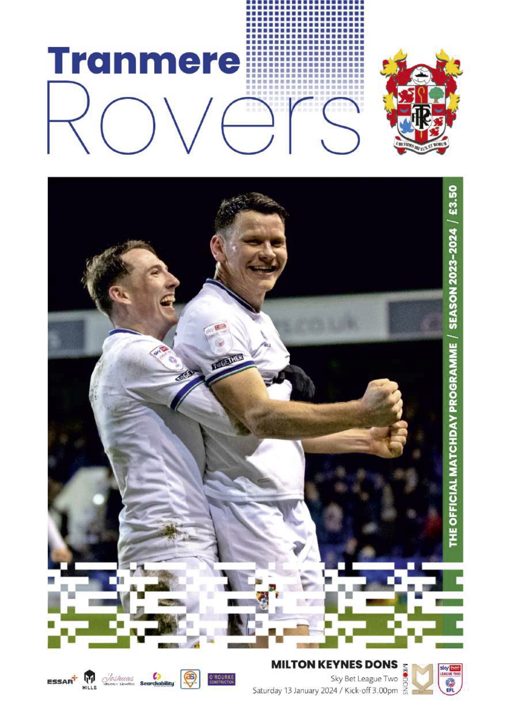 Match Programme for 13/01/2024