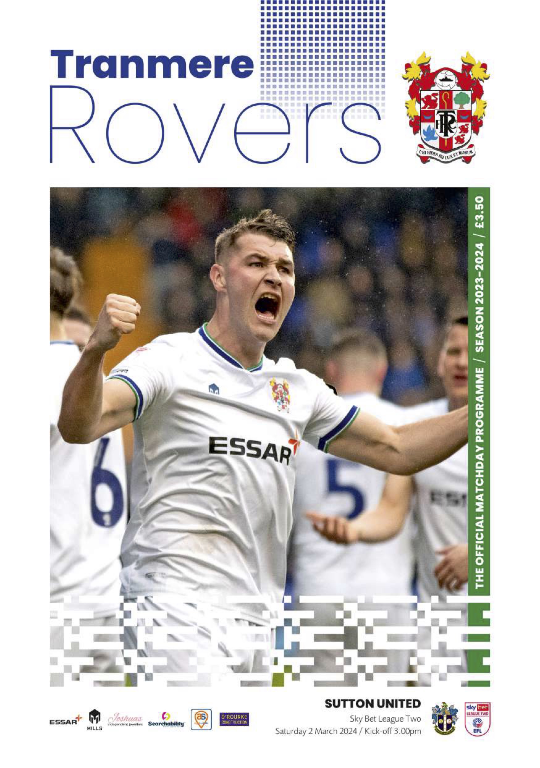 Match Programme for 02/03/2024