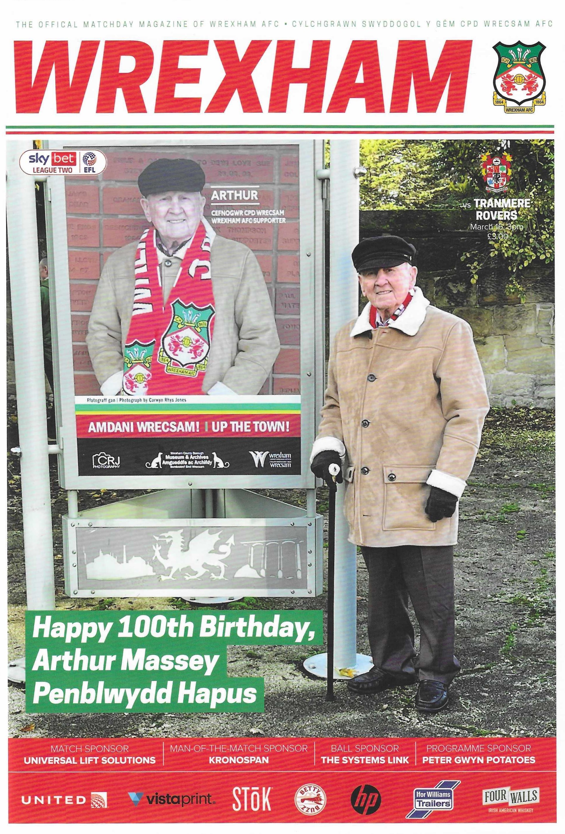 Match Programme for 16/03/2024