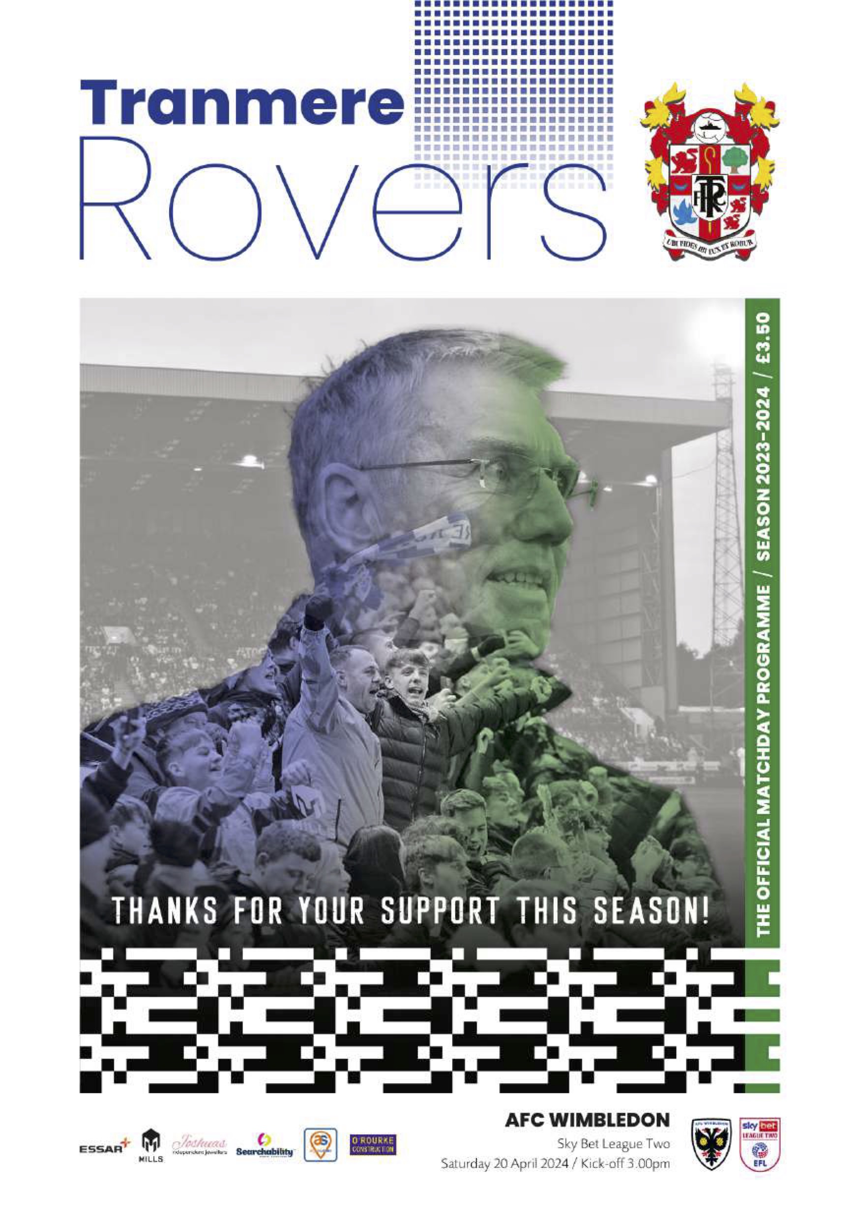 Match Programme for 20/04/2024