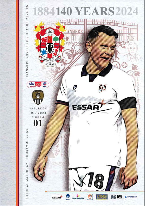 Match Programme for 10/08/2024