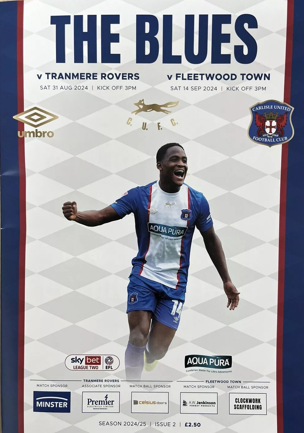 Match Programme for 31/08/2024