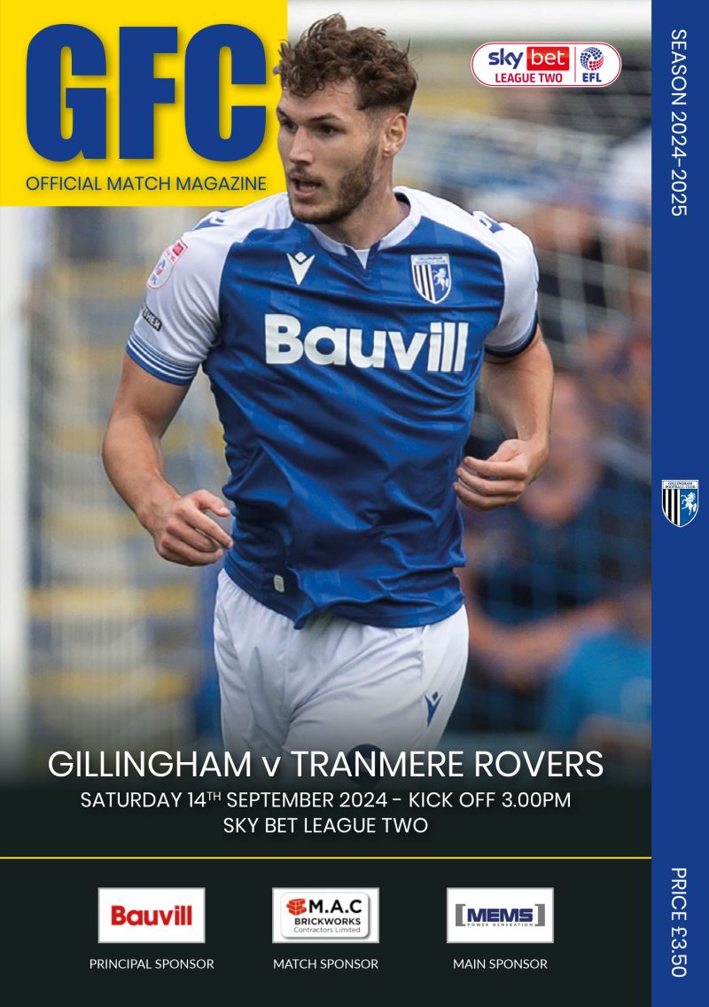 Match Programme for 14/09/2024