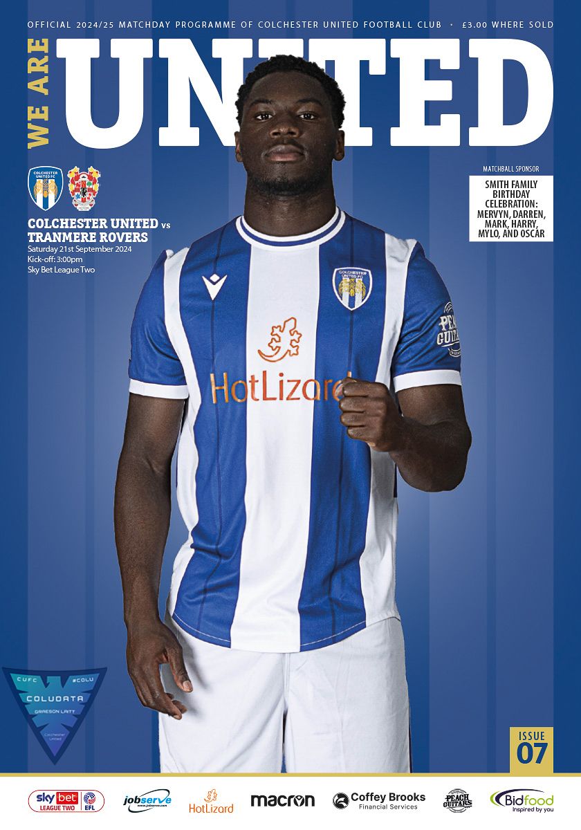 Match Programme for 21/09/2024