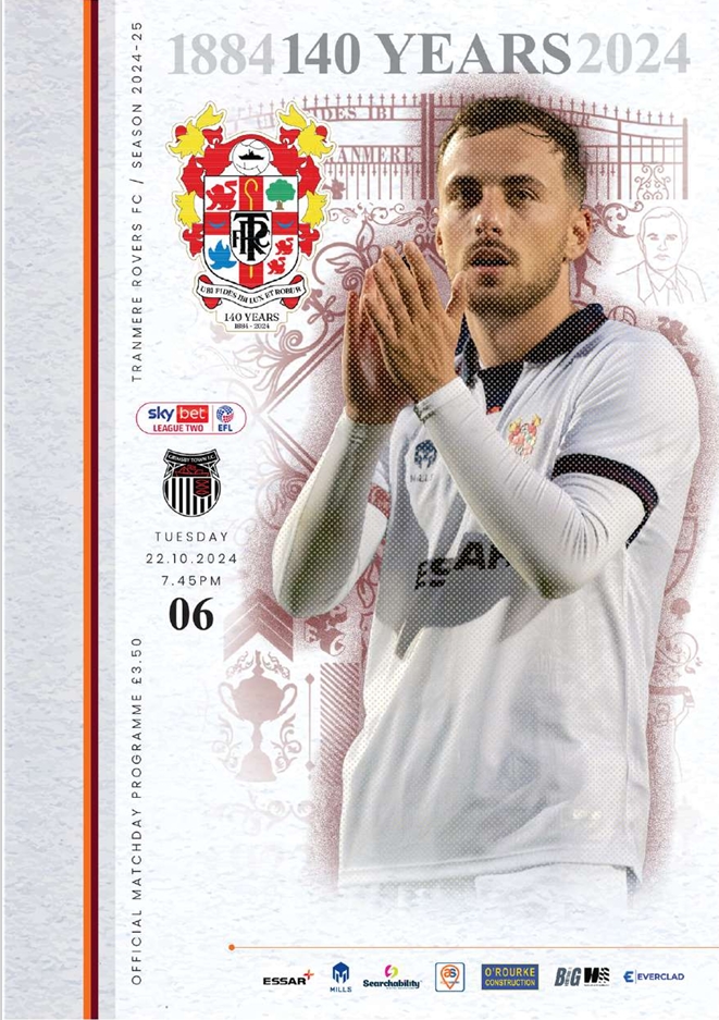 Match Programme for 22/10/2024