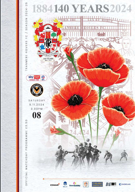 Match Programme for 09/11/2024