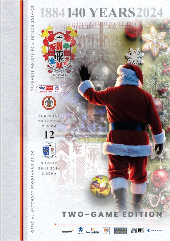 Match Programme for 29/12/2024