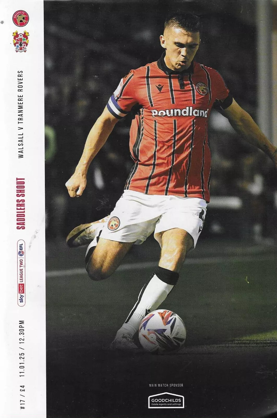 Match Programme for 11/01/2025