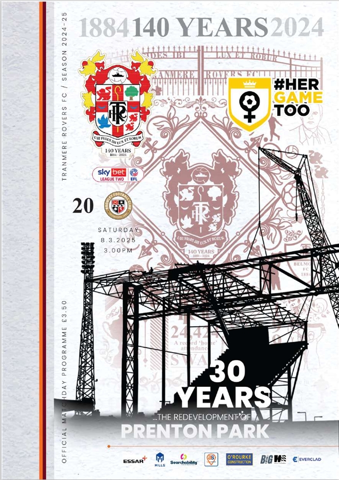 Match Programme for 08/03/2025