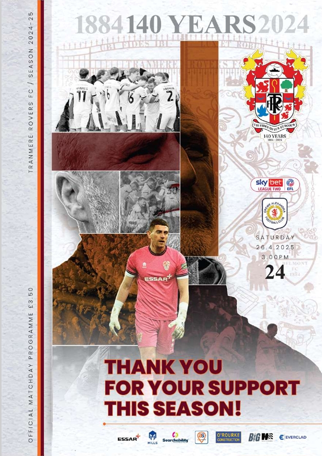 Match Programme for 26/04/2025