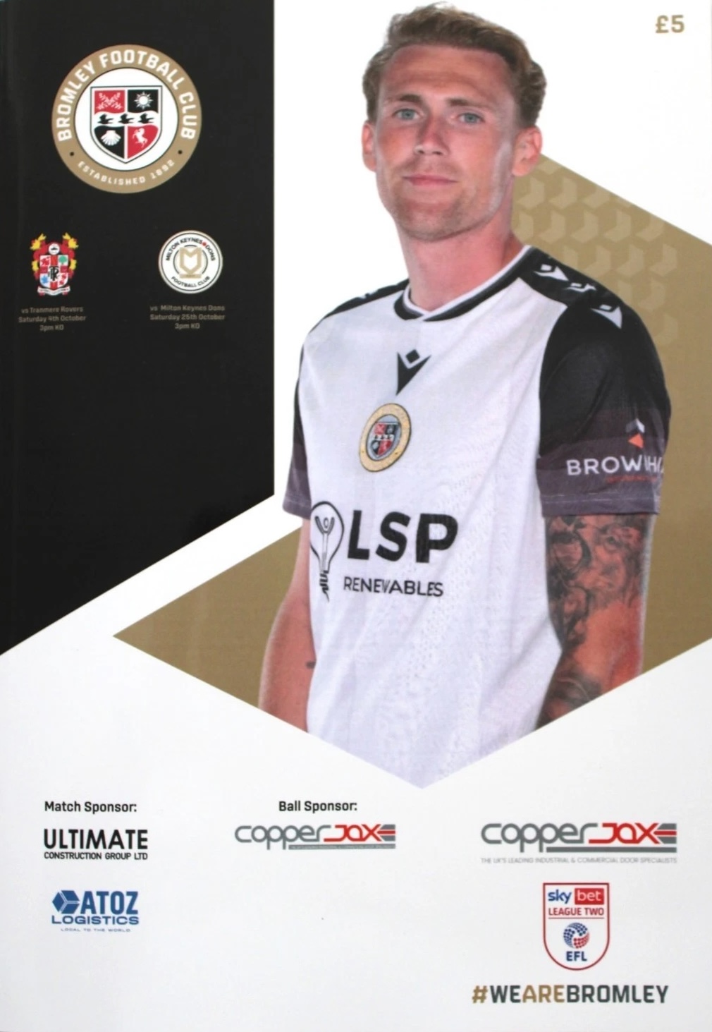 Match Programme for 04/10/2025