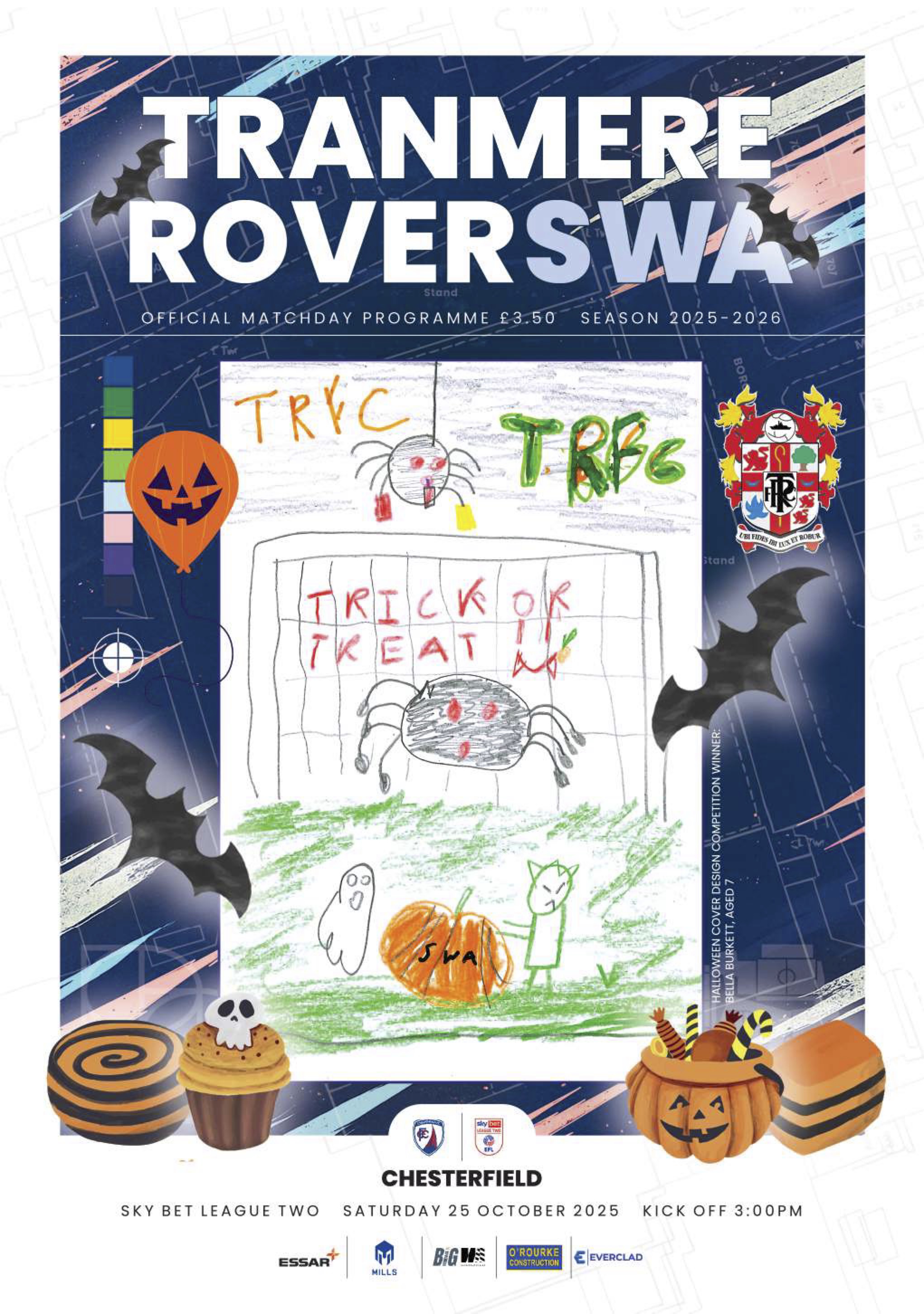 Match Programme for 25/10/2025