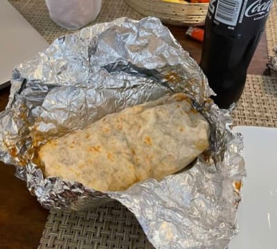 California Burrito at Tacos El Metate