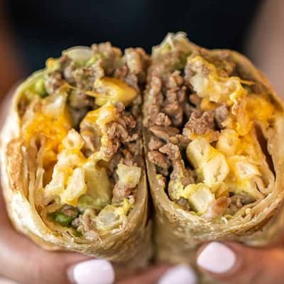 California Burrito at Robertos Tacos