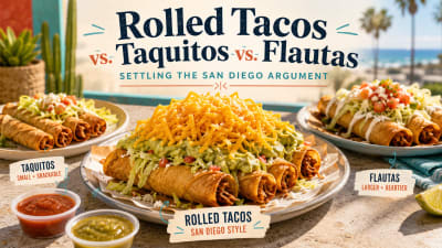 Rolled Tacos vs. Taquitos vs. Flautas: Settling the San Diego Argument