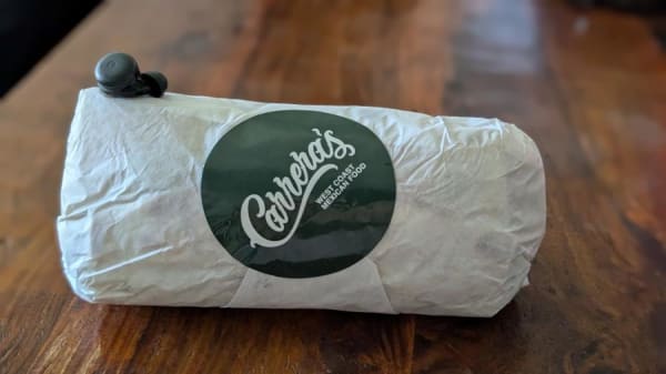 California Burrito at Carrera's Tacos