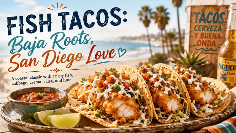 Fish Tacos: Baja Roots, San Diego Love