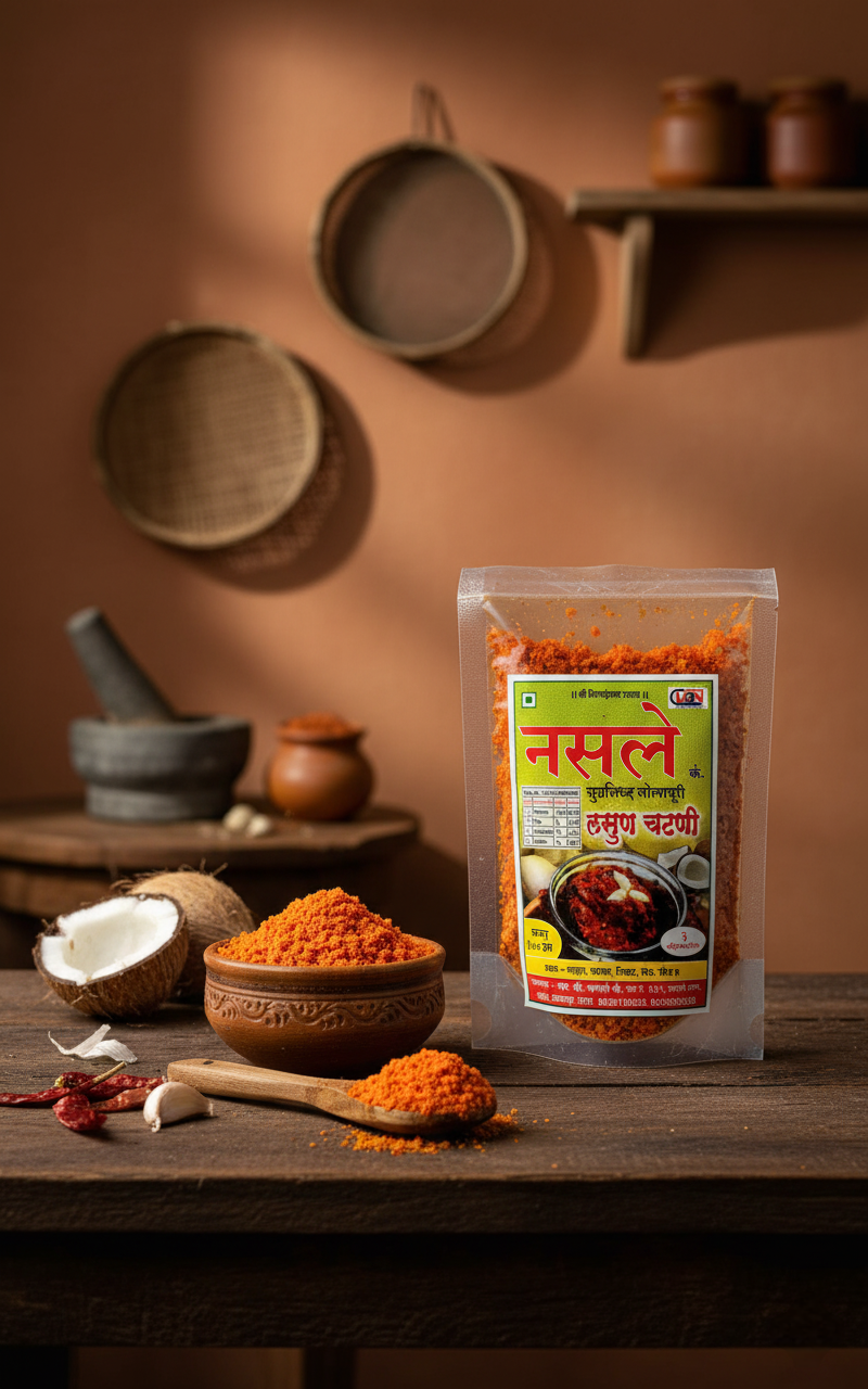 Garlic Coconut Chutney (100g) | लसूण खोबरा चटणी (१०० ग्रॅम) 2
